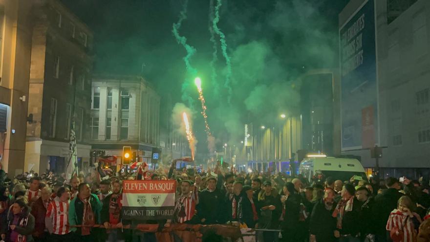 Armonía entre las aficiones del Athletic y Newcastle