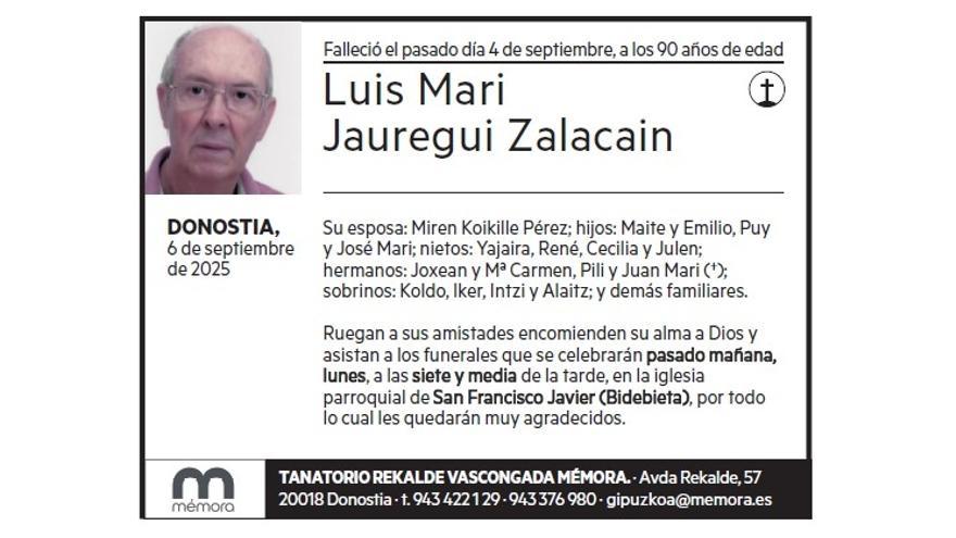 LUIS MARI JAUREGUI ZALACAIN