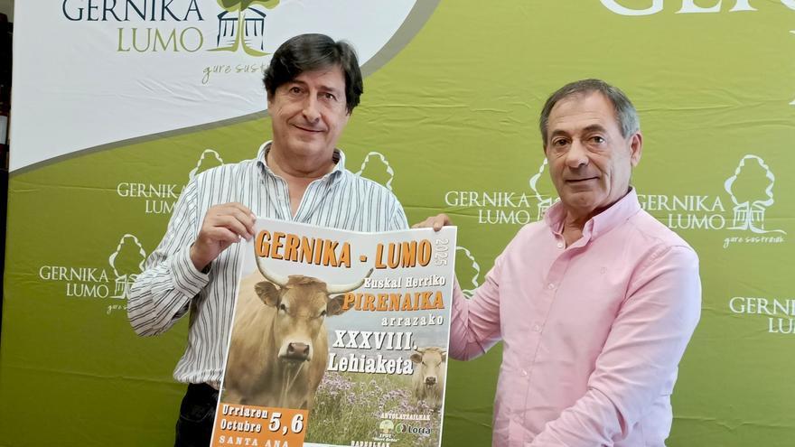 La feria ganadera de Gernika-Lumo reunirá a 109 reses pirenaicas