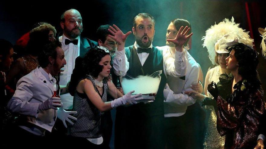 La Ópera de Cámara de Navarra durante la representación de &#039;Bastián y Bastiana&#039;.