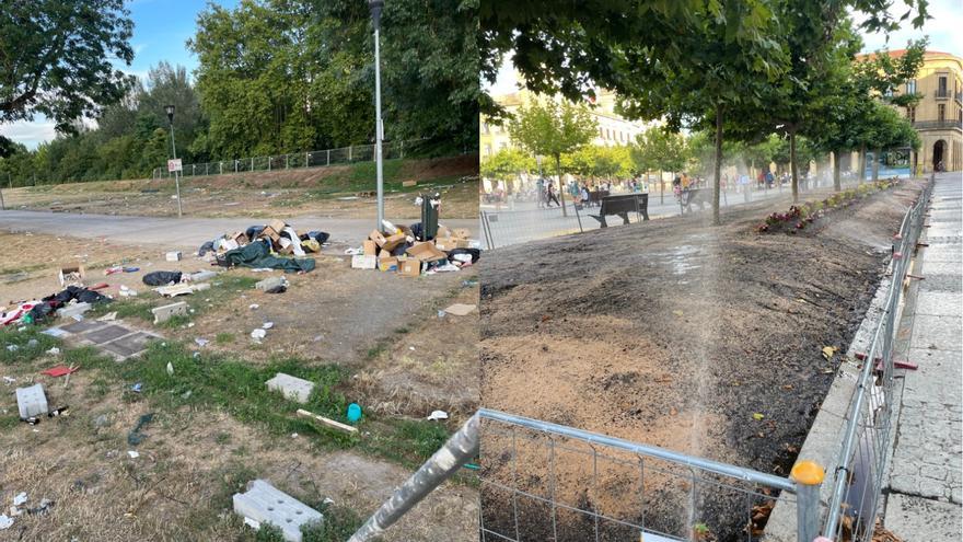 La limpieza de Pamplona tras San Fermín va por barrios