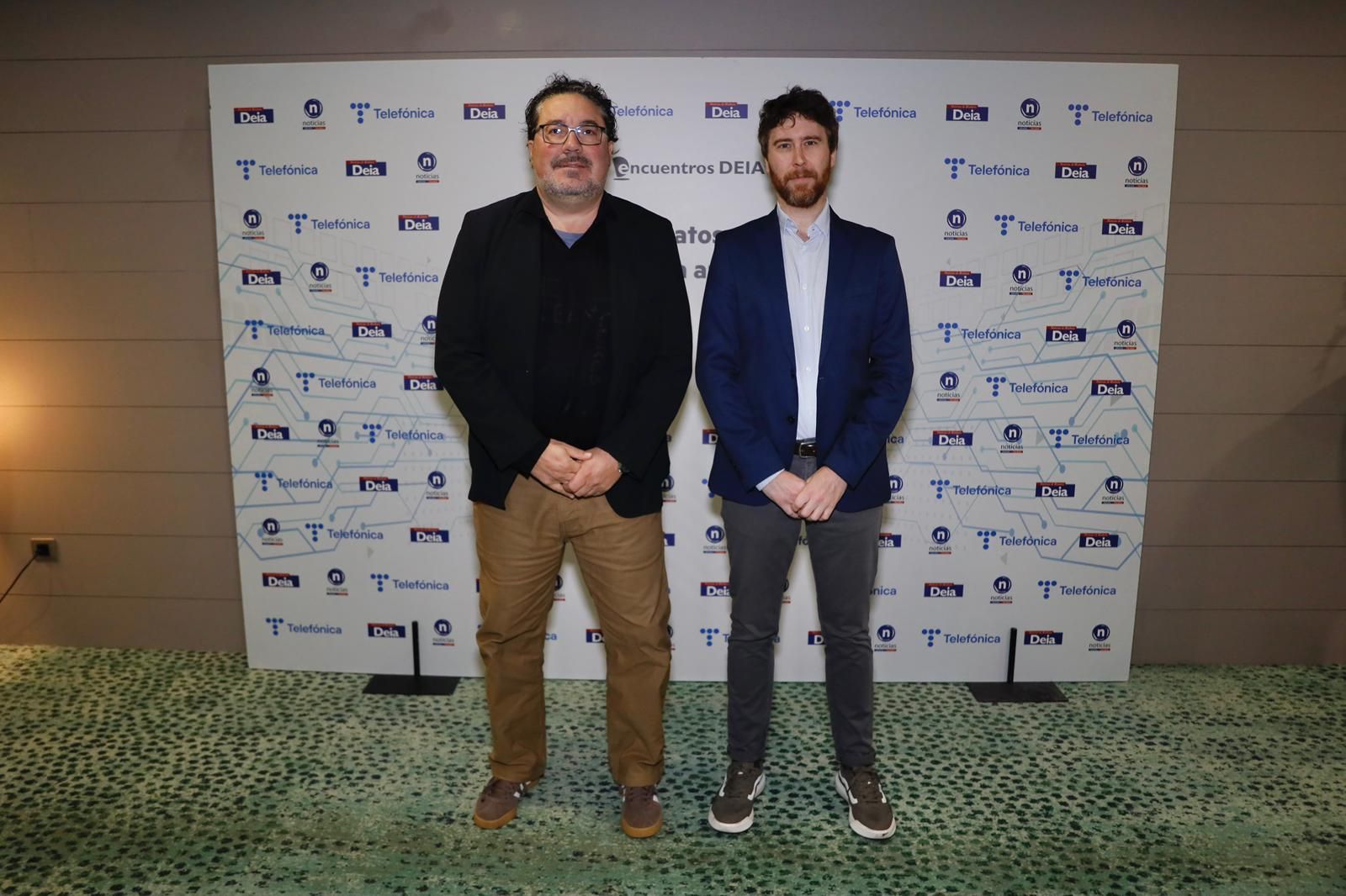 Josean Aguado, consejero delegado de MBN, con Rubén Zamora.