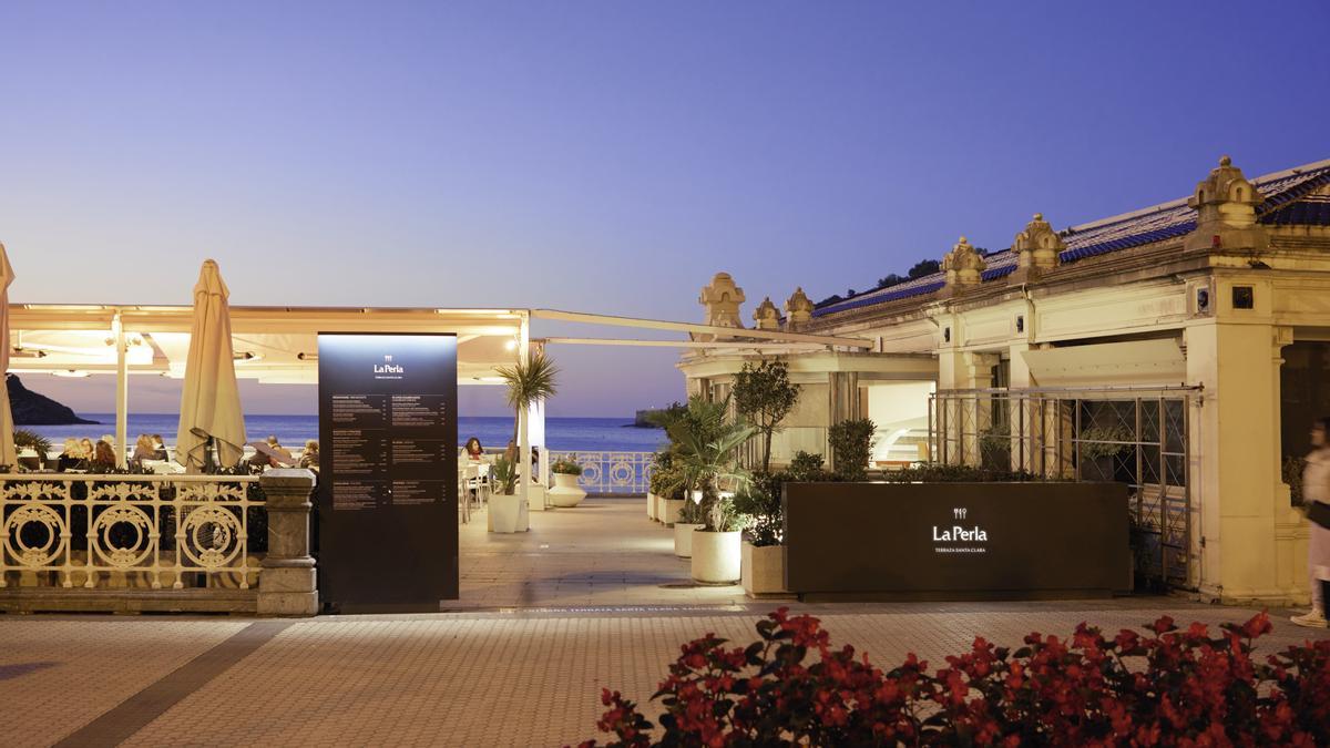 El exterior de la terraza de La Perla