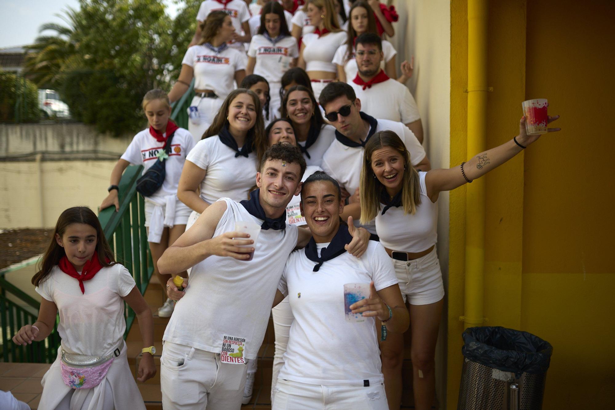 Fotos del chupinazo de fiestas de Noáin