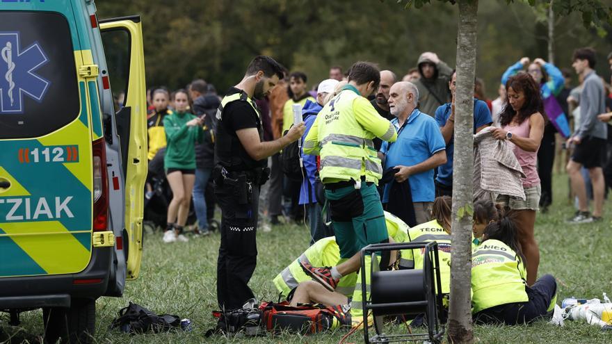 Evacuan a un atleta del Cross de Zornotza a Cruces tras sufrir una parada