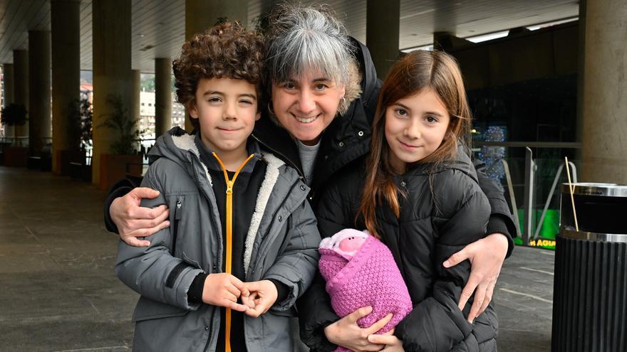 Una fiesta que ilumina la mañana en Bilbao