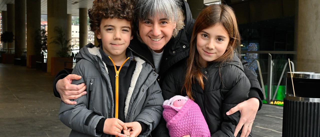 Una fiesta que ilumina la mañana en Bilbao