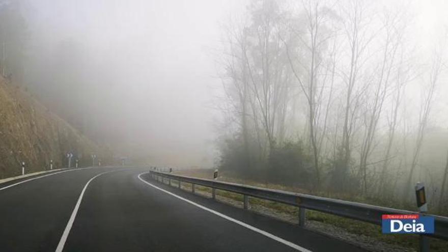 Niebla y frío en Bizkaia
