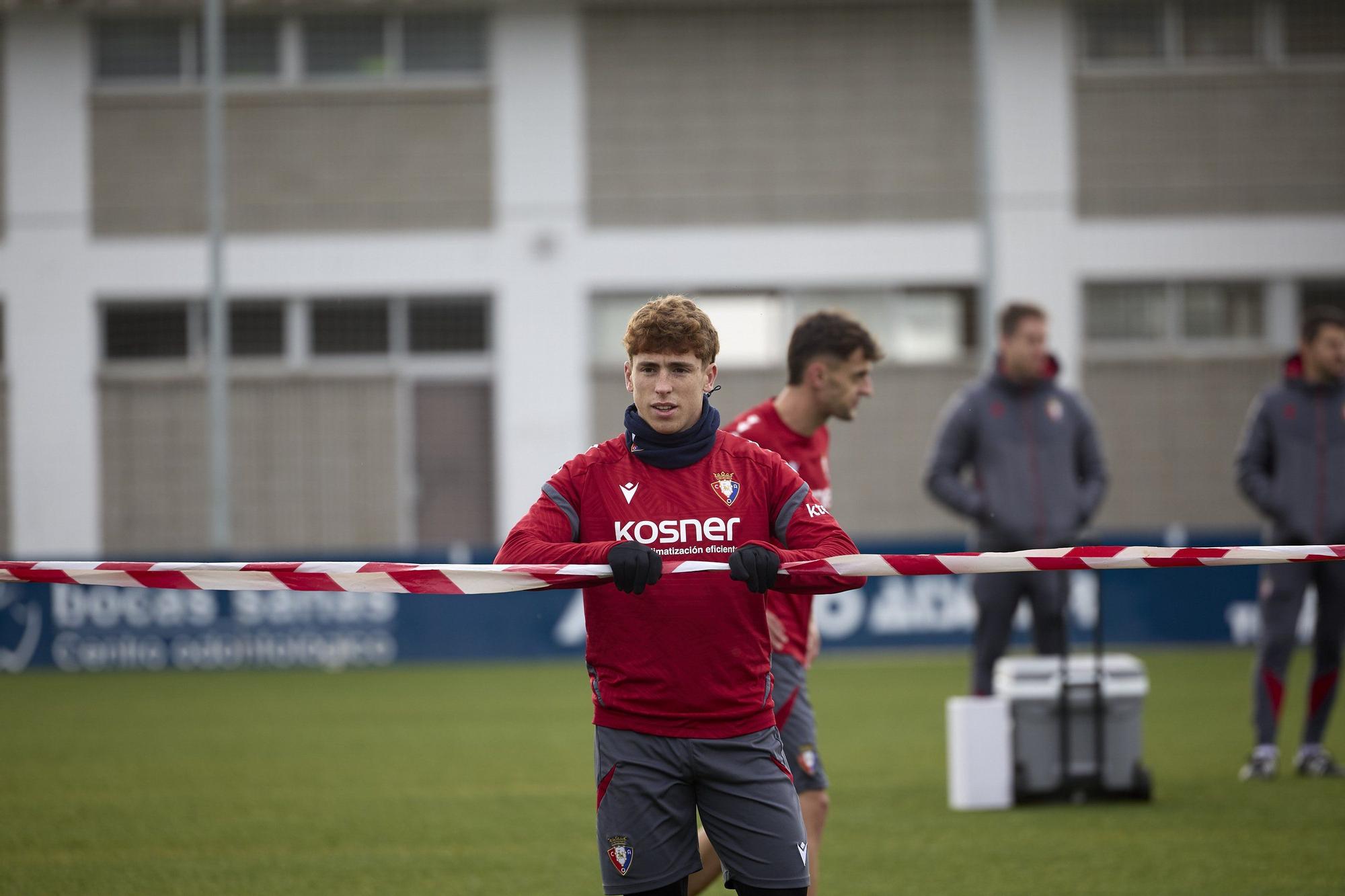 Entrenamiento de Osasuna en Tajonar el sábado 6 de diciembre