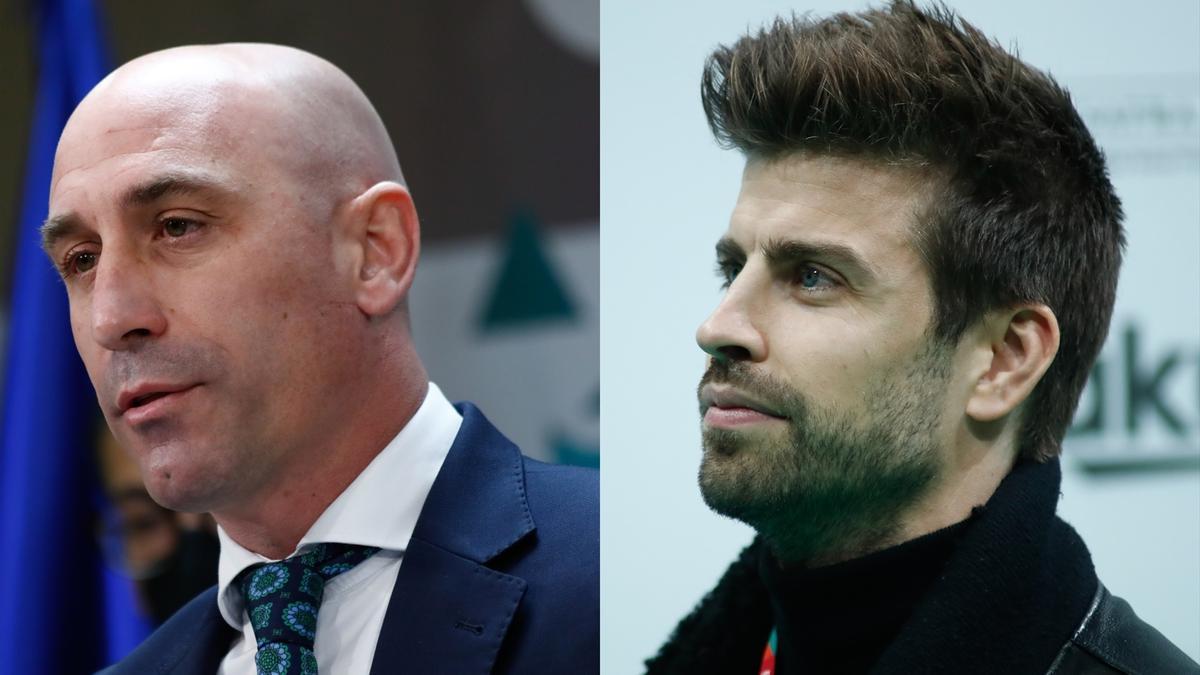 Luis Rubiales y Gerard Piqué.