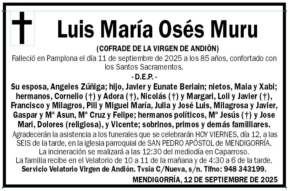 Luis María Osés Muru