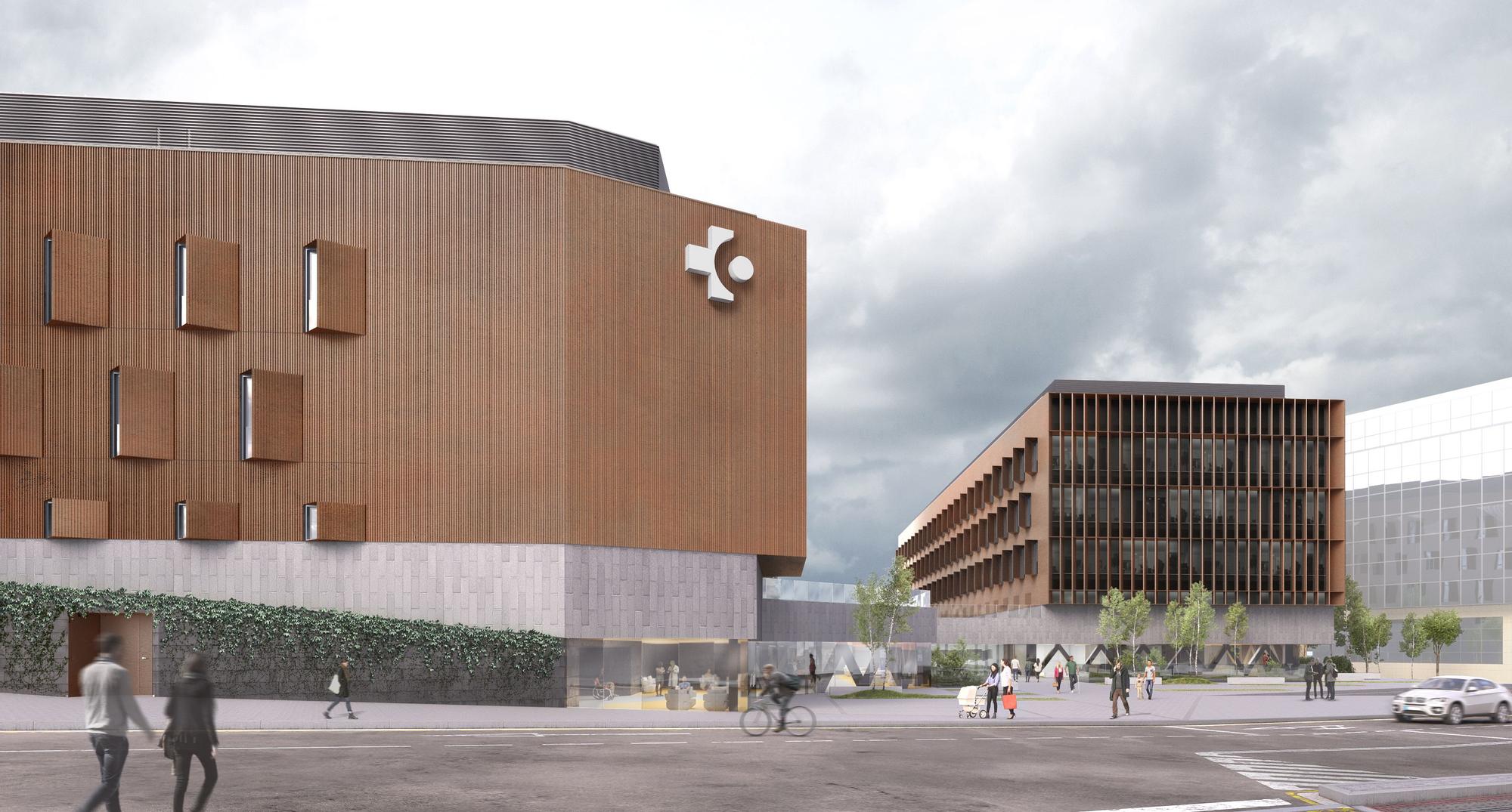 En imágenes: Las obras del nuevo edificio de consultas externas del Hospital de Basurto arrancan en octubre