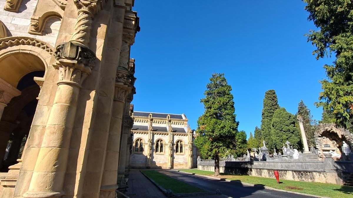 Vista panorámica del camposanto de Bilbao.