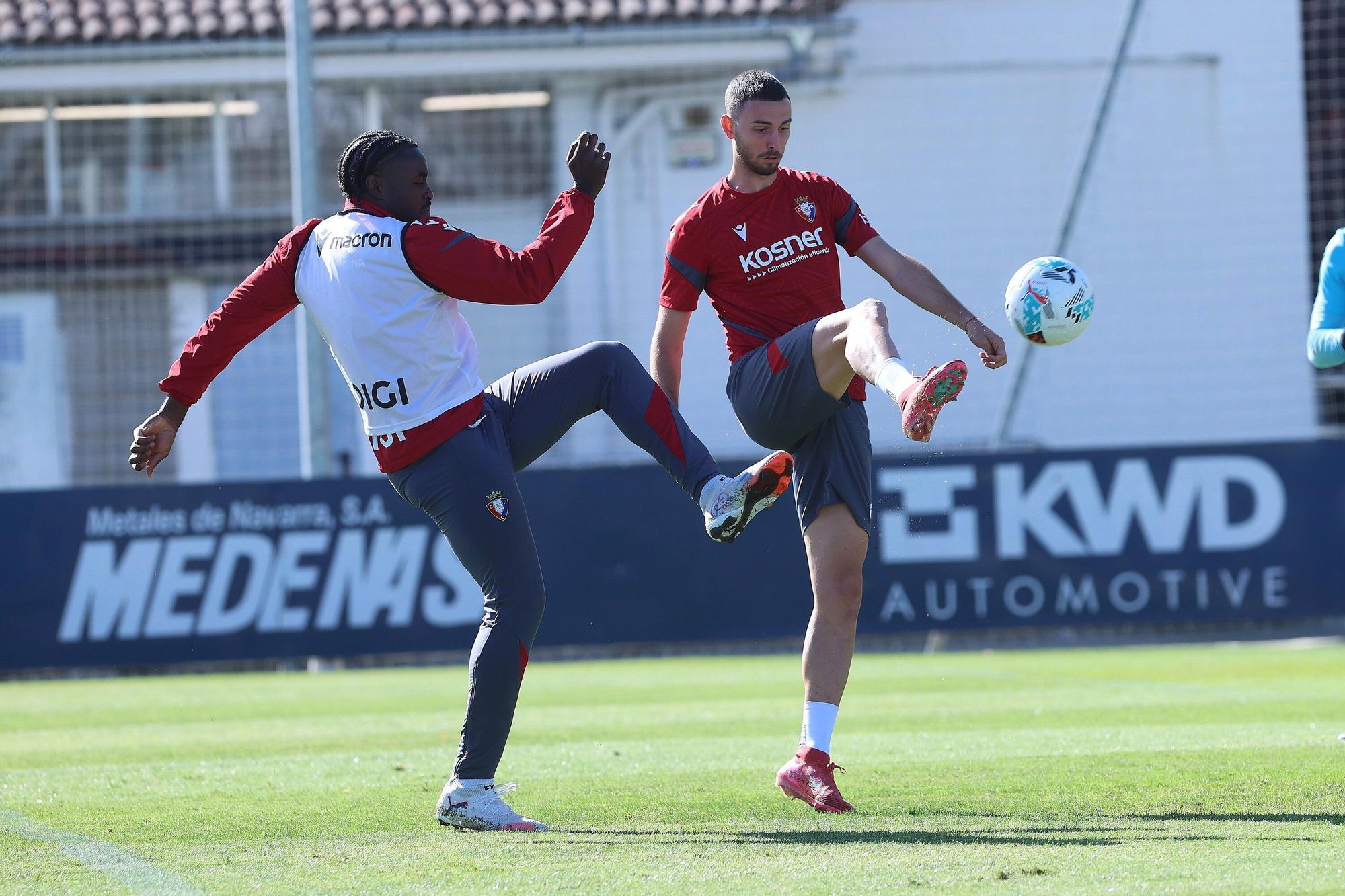 Fotos del entrenamiento de Osasuna (martes 7 de octubre de 2025)