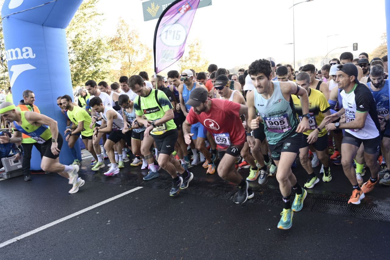 Ilusión y concentración en la salida de la Behobia-San Sebastián