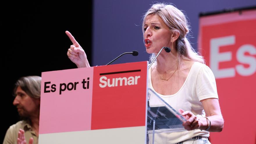 Yolanda Díaz: “El debate será un cara a cara que mira al pasado”