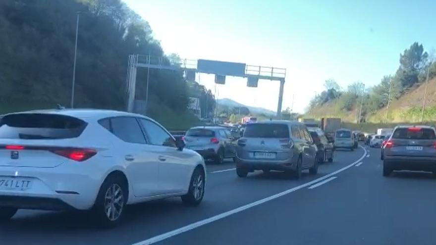 Importantes retenciones en las carreteras de Bizkaia