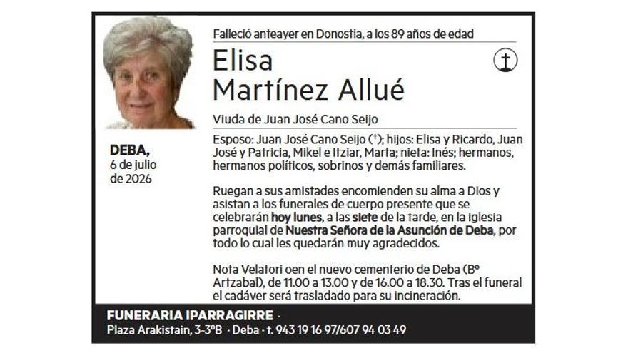ELISA MARTINEZ ALLUE