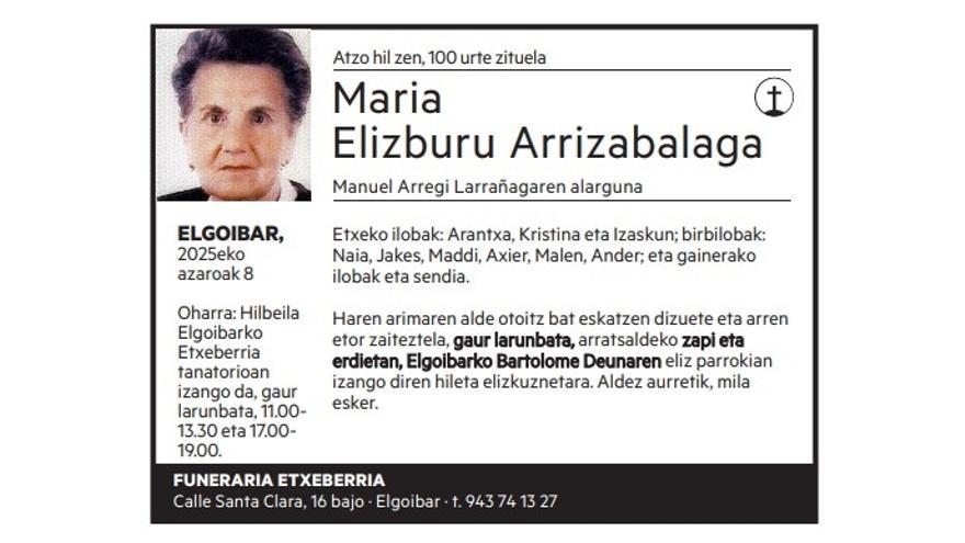 Maria Elizburu Arrizabalaga