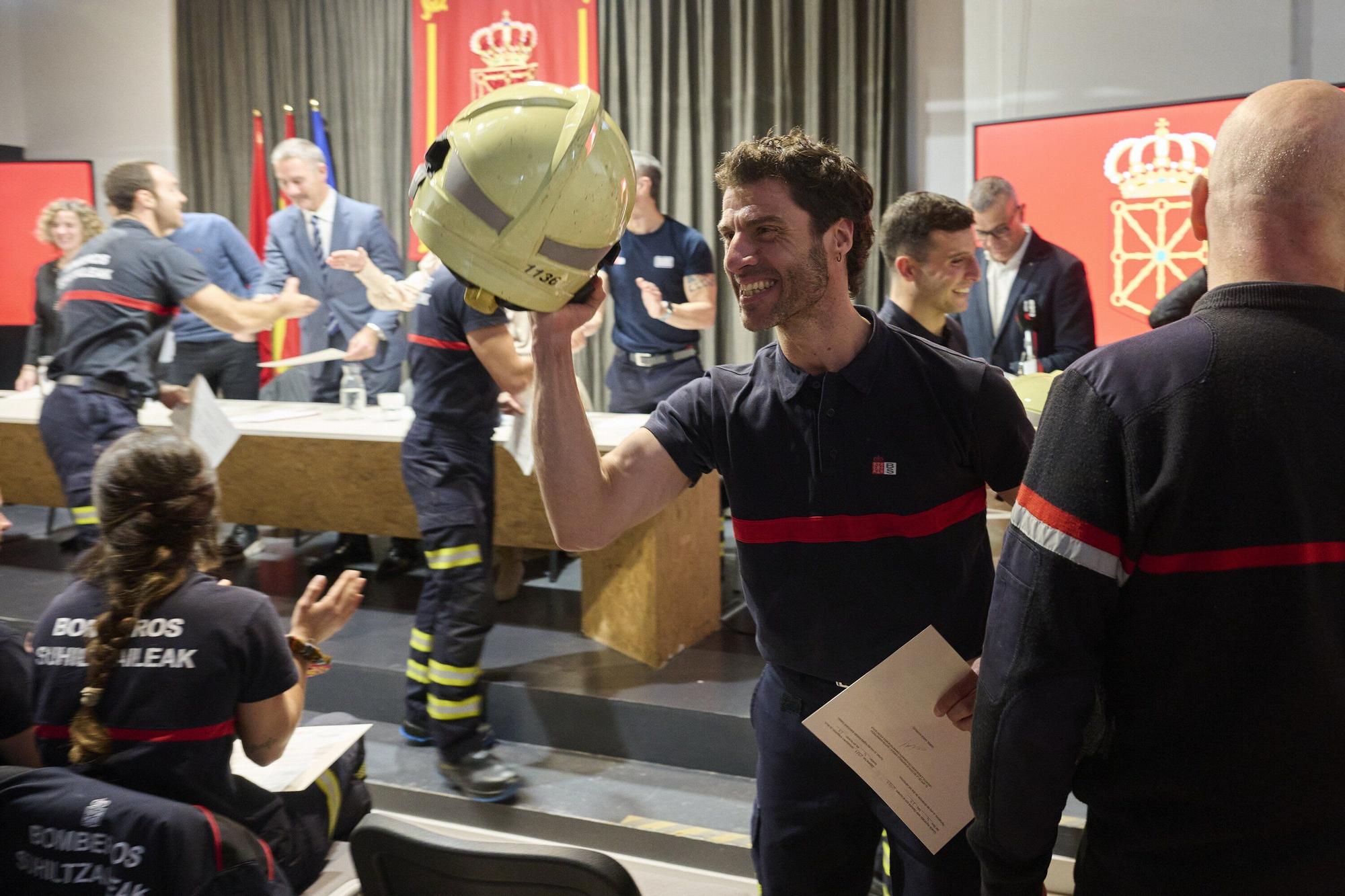 28 hombres y 2 mujeres terminan el Ingreso Básico de Bomberos de Navarra