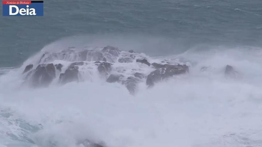 La borrasca Ingrid se hace notar en Bizkaia