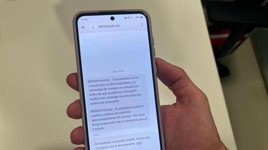Salud activa avisos por SMS tras el alta para mejorar los traslados