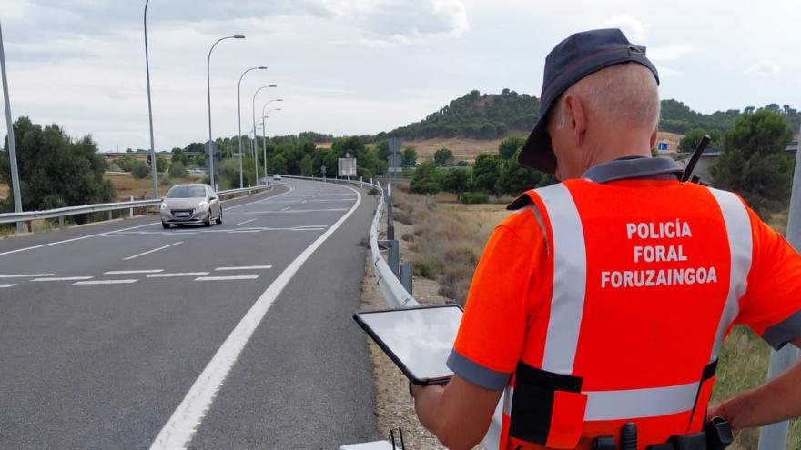 Hasta 72 conductores denunciados por velocidad excesiva en un control en la AP-68 en la Operación Retorno en Navarra