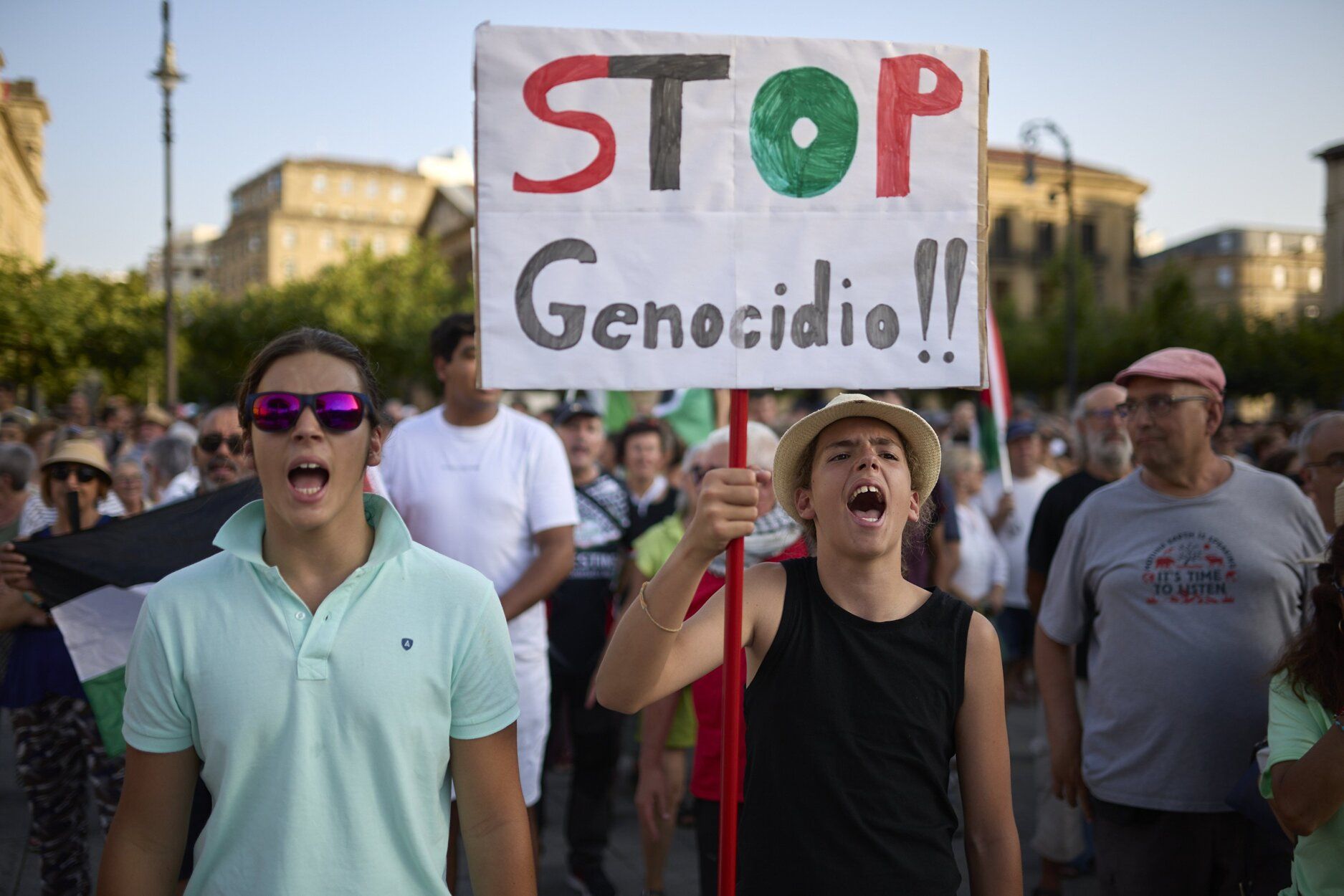 Fotos de la manifestación de Yala Nafarroa en Pamplona