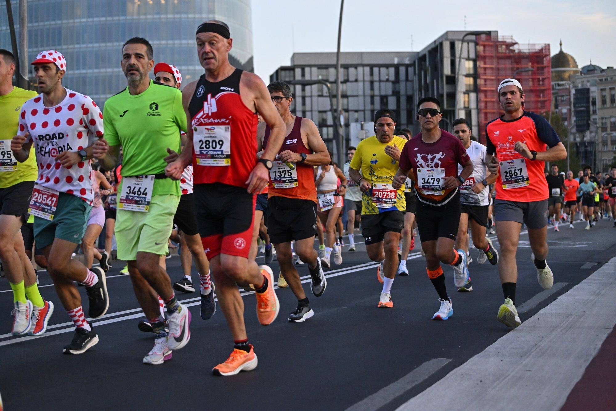 El Bilbao Night Marathon, en imágenes