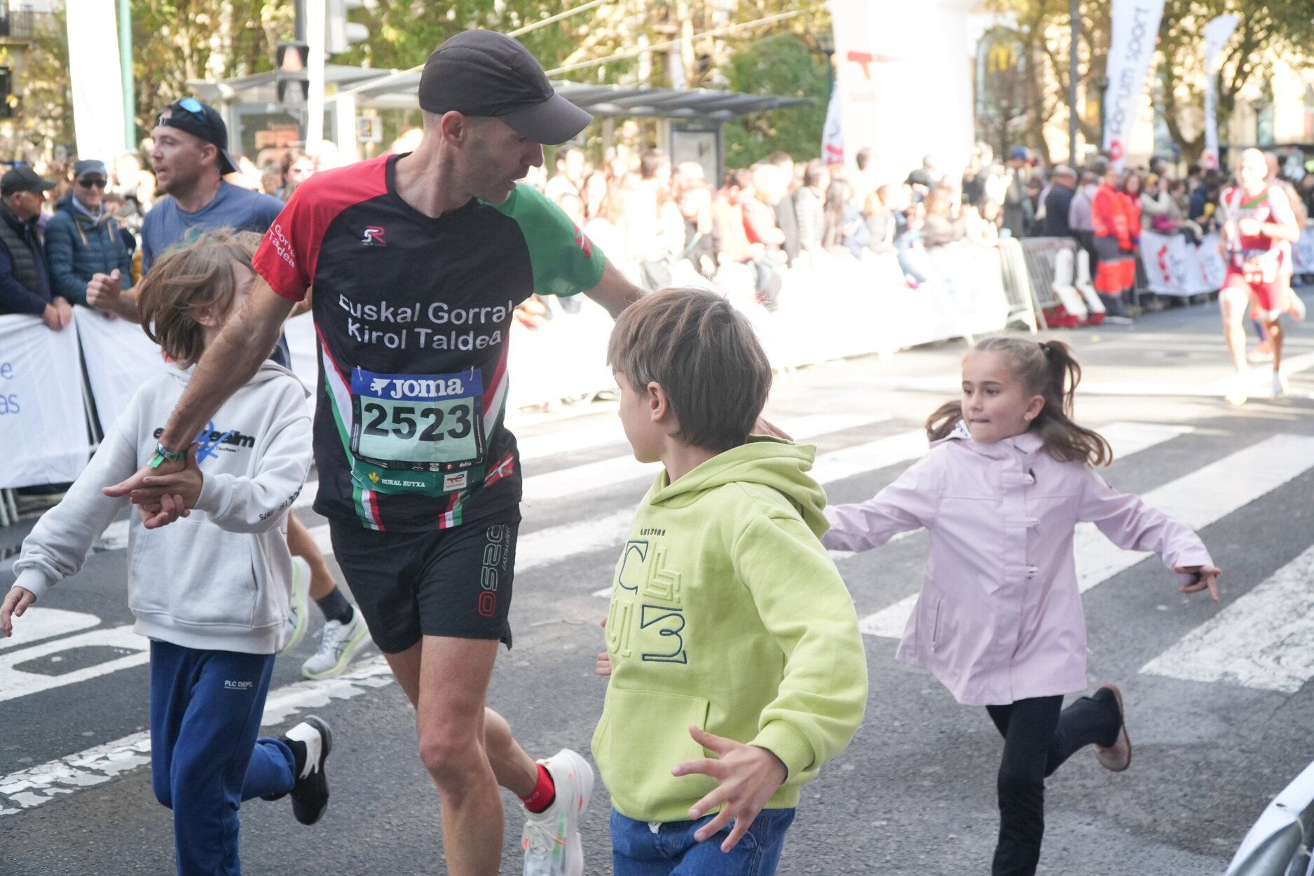 Los últimos metros de la Behobia