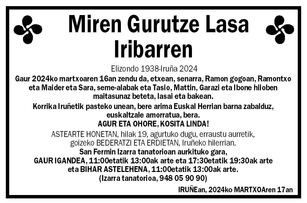 Miren Gurutze Lasa Iribarren