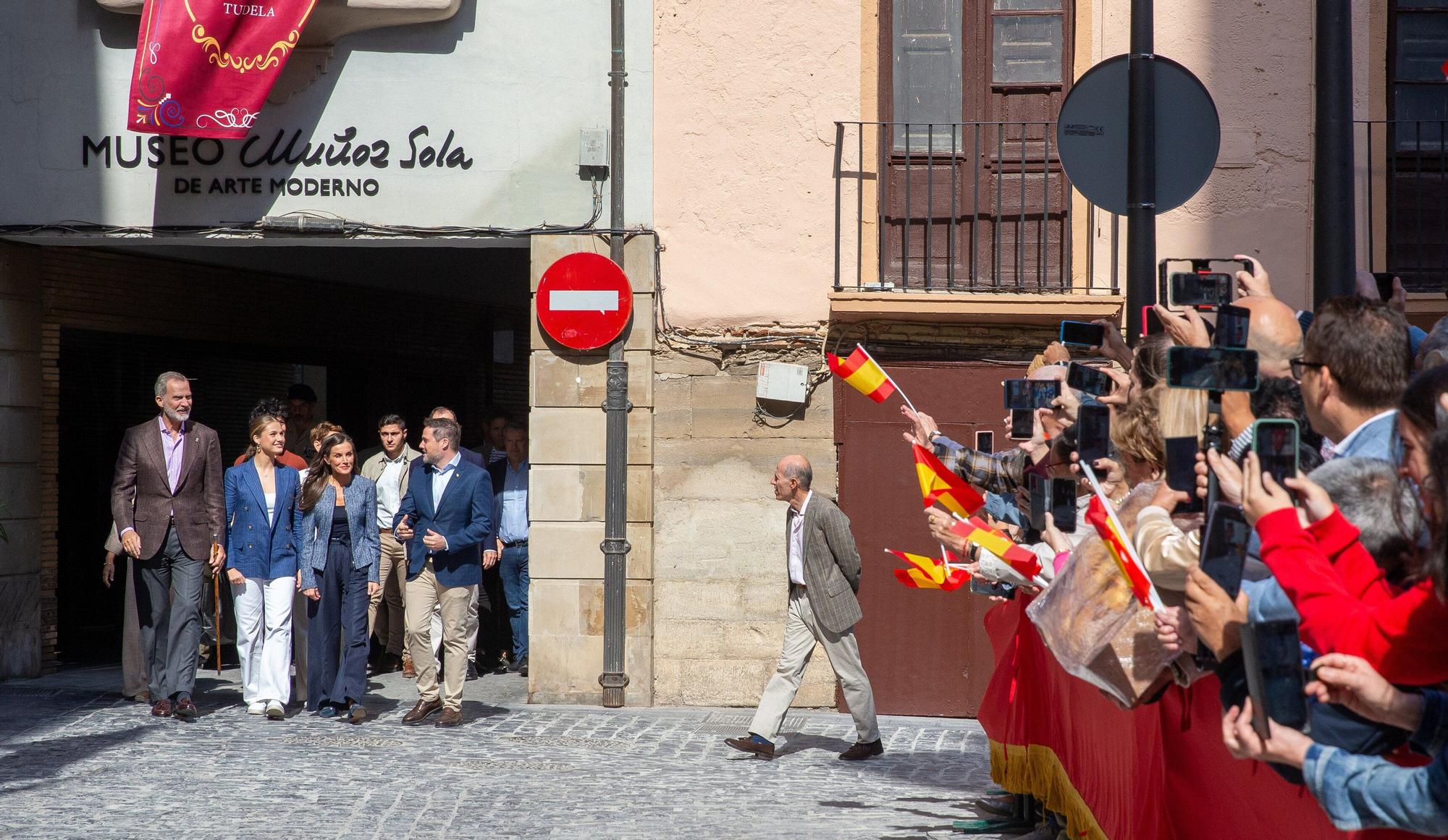 Fotos de la visita de los Reyes a Olite y Tudela