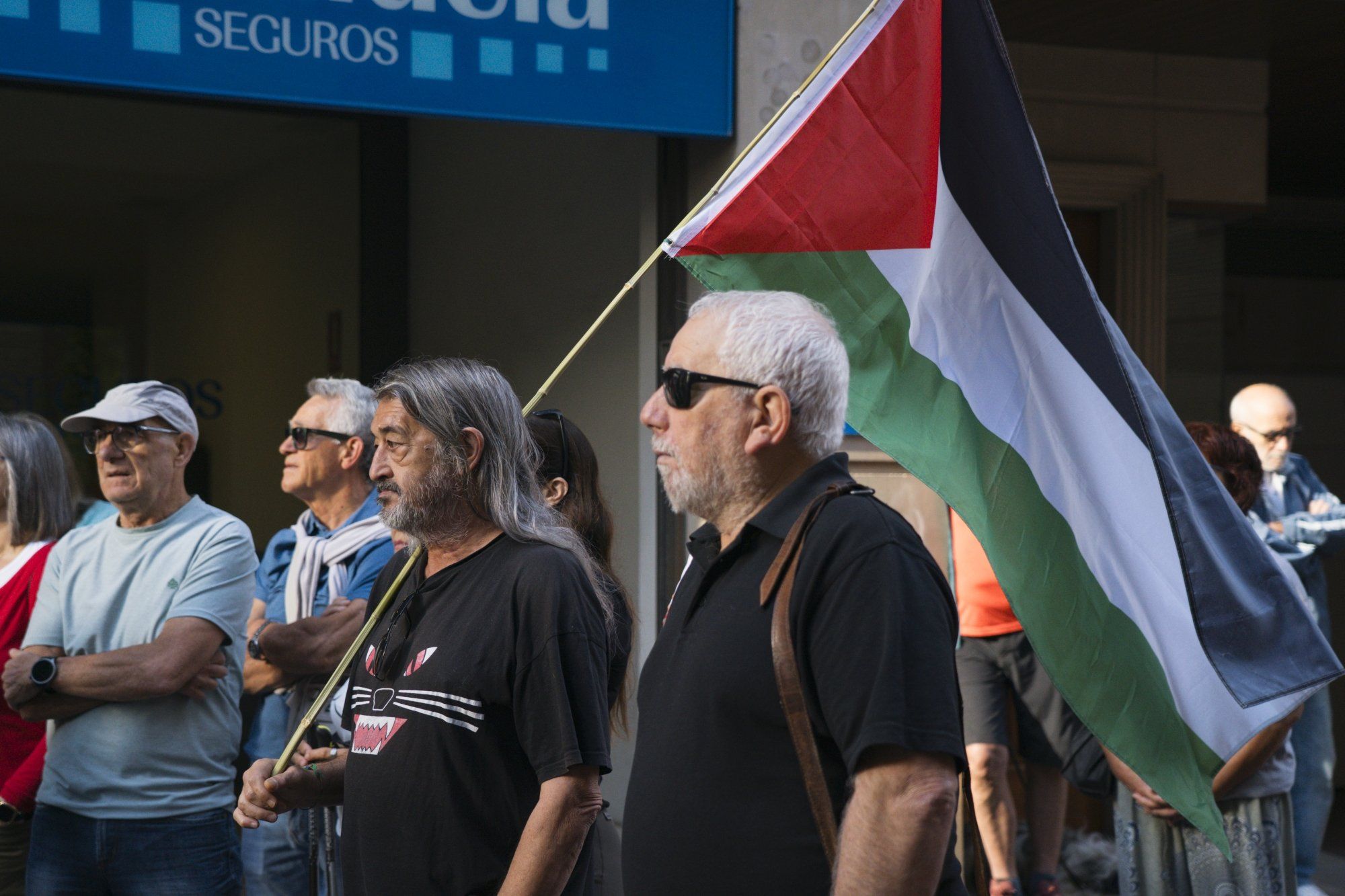 Fotos de la marcha pro Palestina 'Ibaitik Itsasora' en Tudela