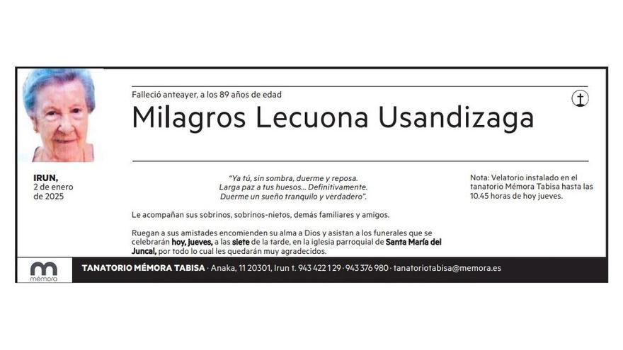 Milagros Lecuona Usandizaga