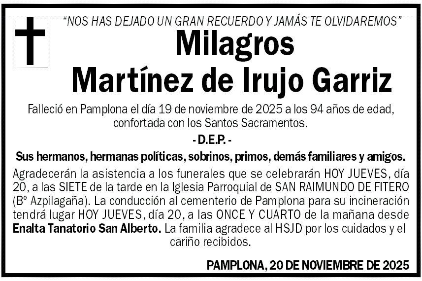 Milagros Martínez de Irujo Garriz