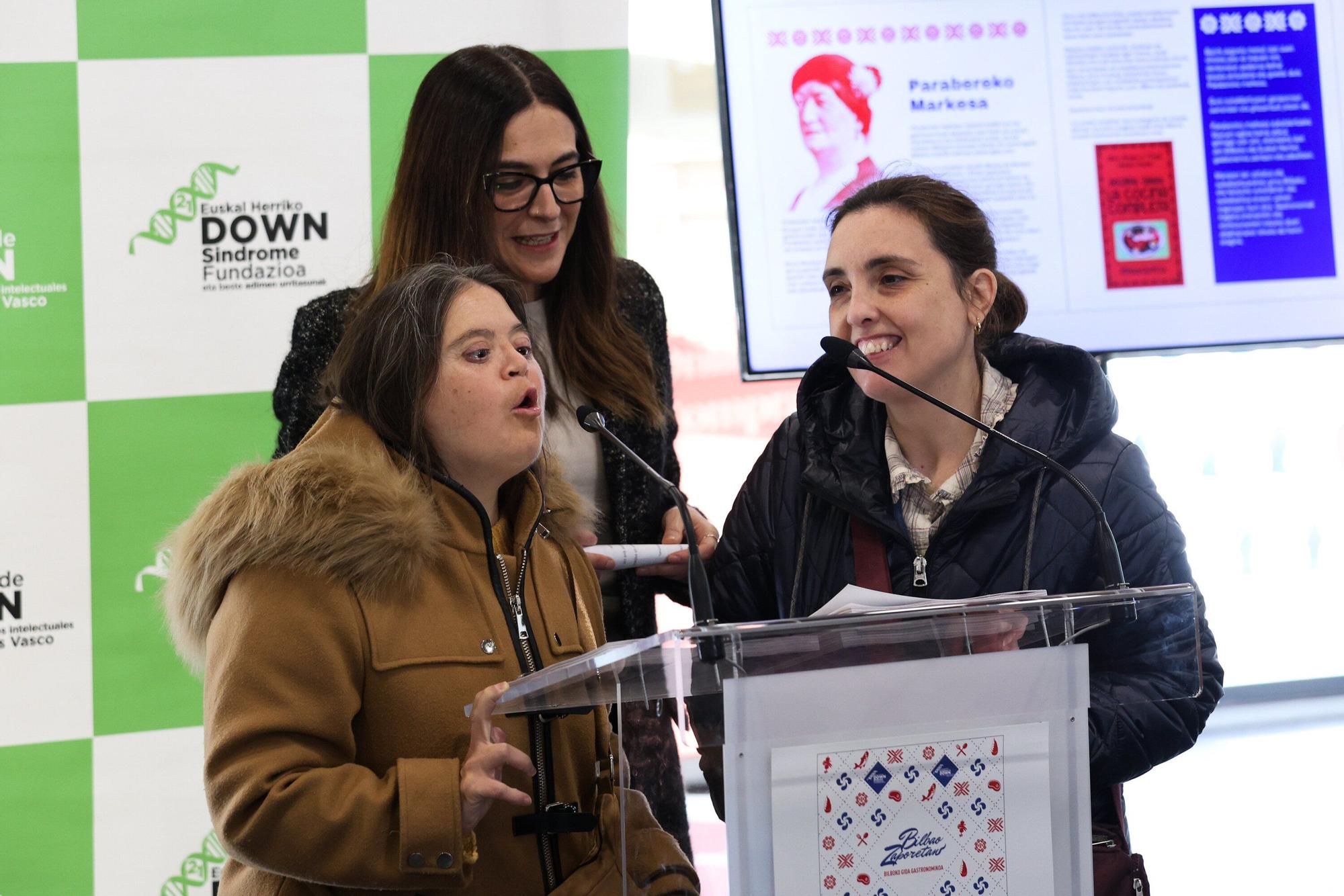 En imágenes: La Fundación Síndrome de Down presenta la guía gastronómica 'Bilbao Zaporetan'