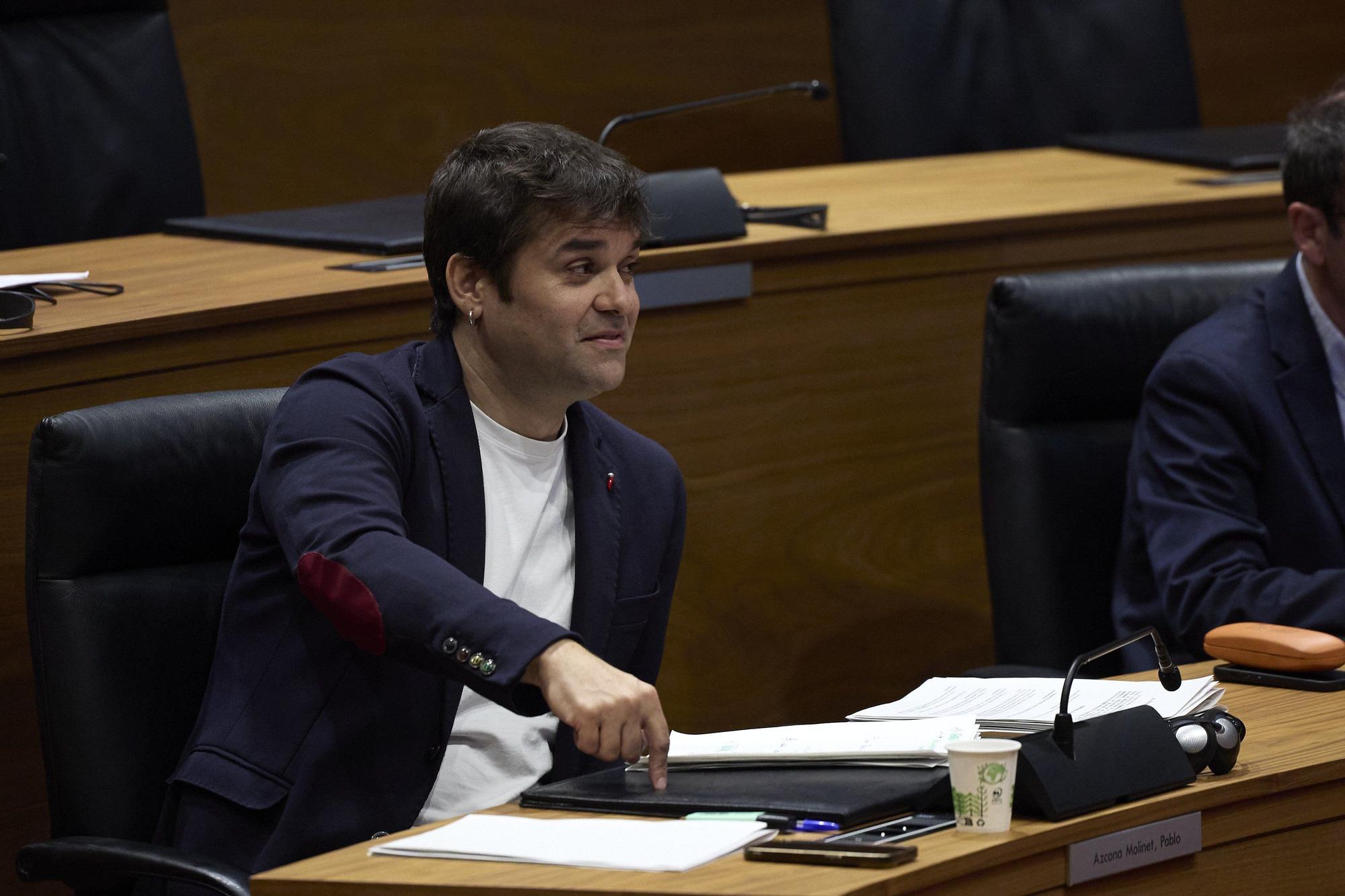 Fotos del pleno del Parlamento de Navarra del jueves 30 de octubre