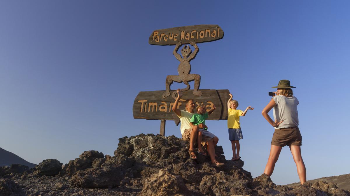 Parque nacional de Timanfaya, en Lanzarote.
