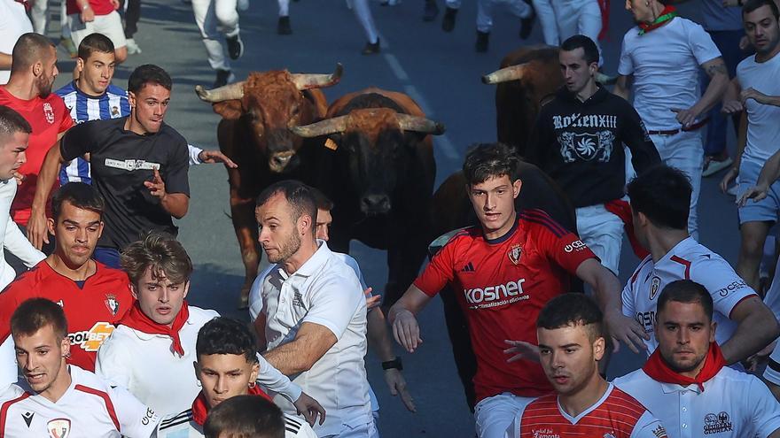 Fotos del sexto y último encierro de fiestas de Tafalla 2026