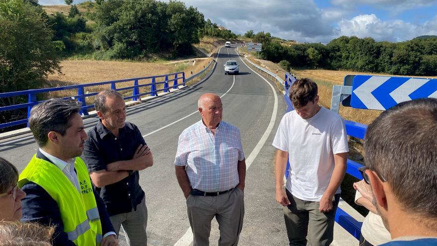La carretera entre Maeztu y Leorza gana en seguridad tras mejorar su calzada