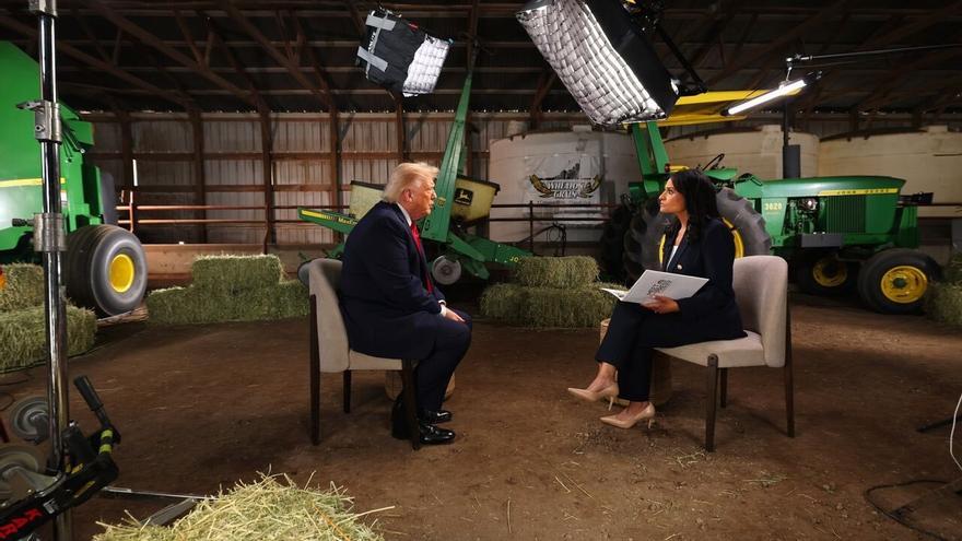 Trump abandona una entrevista en directo tras insu