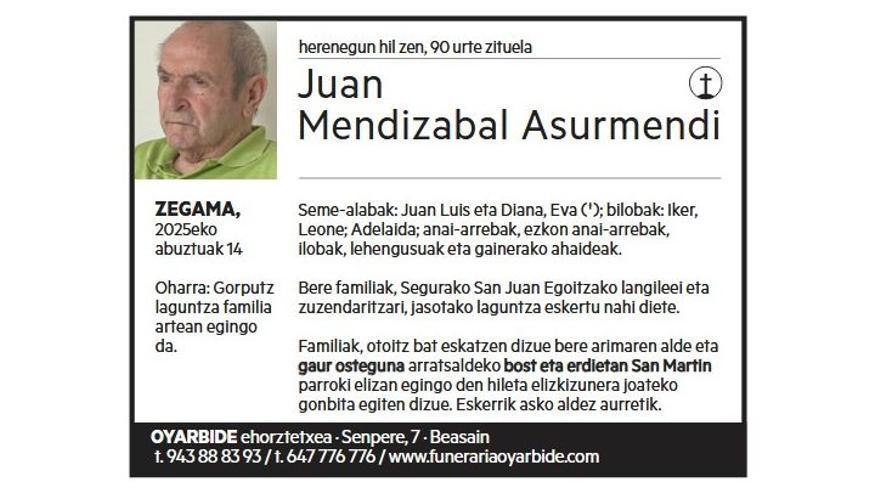 JUAN MENDIZABAL ASURMENDI