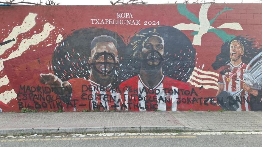 El mural de los hermanos Williams aparece vandalizado por tercera vez: "Madridistas españoles"