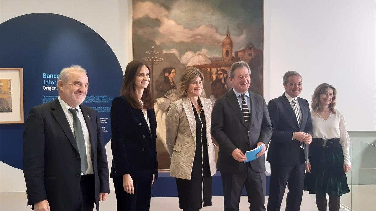 Inauguración en el Archivo Histórico de Euskadi en Bilbao de la muestra &#039;Una visión de la historia económica de Bizkaia (1857-1905)&#039;.