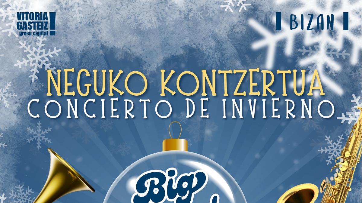 BIZANek big band eta abesbatzen musika eskainiko du aurtengo Neguko Kontzertuan.
