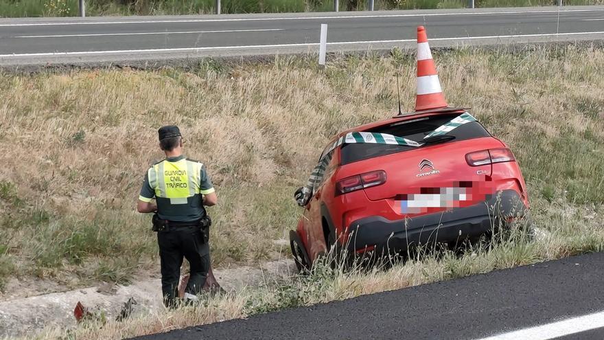 Dos heridos en una colisión por alcance en la AP-15 a la altura de Pamplona