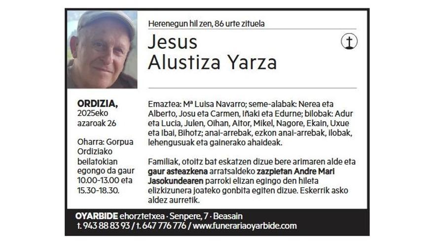 JESUS ALUSTIZA YARZA
