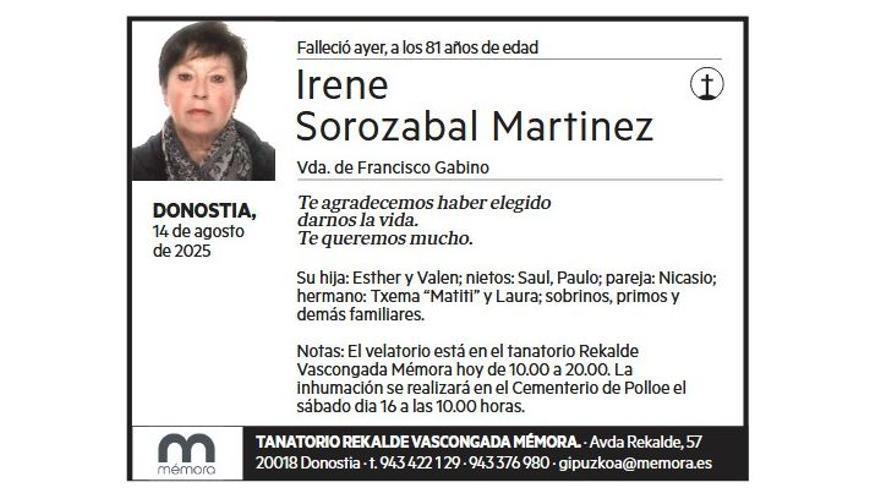 IRENE SOROZABAL MARTINEZ