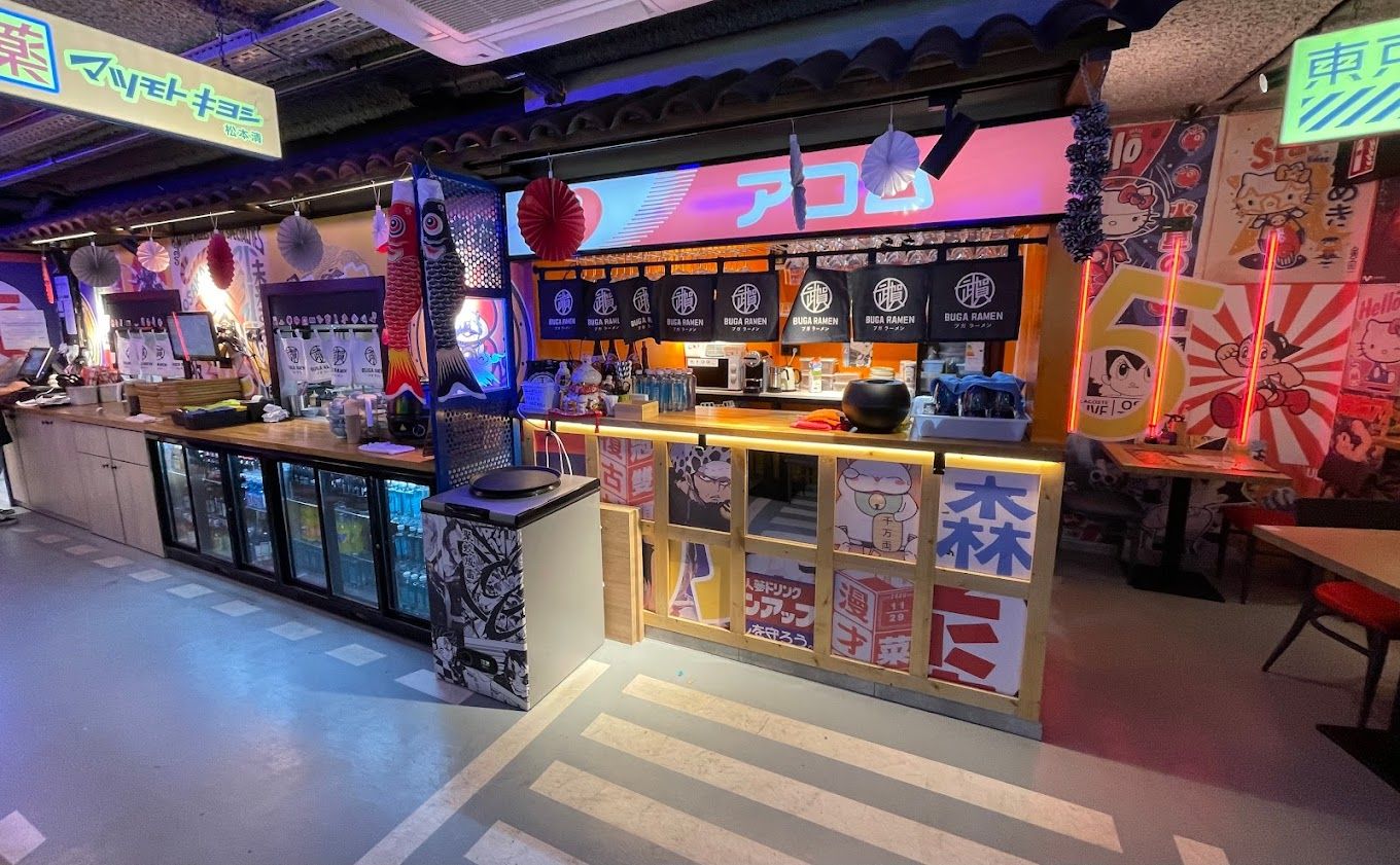 Uno de los restaurantes de Buga Ramen en Bilbao.
