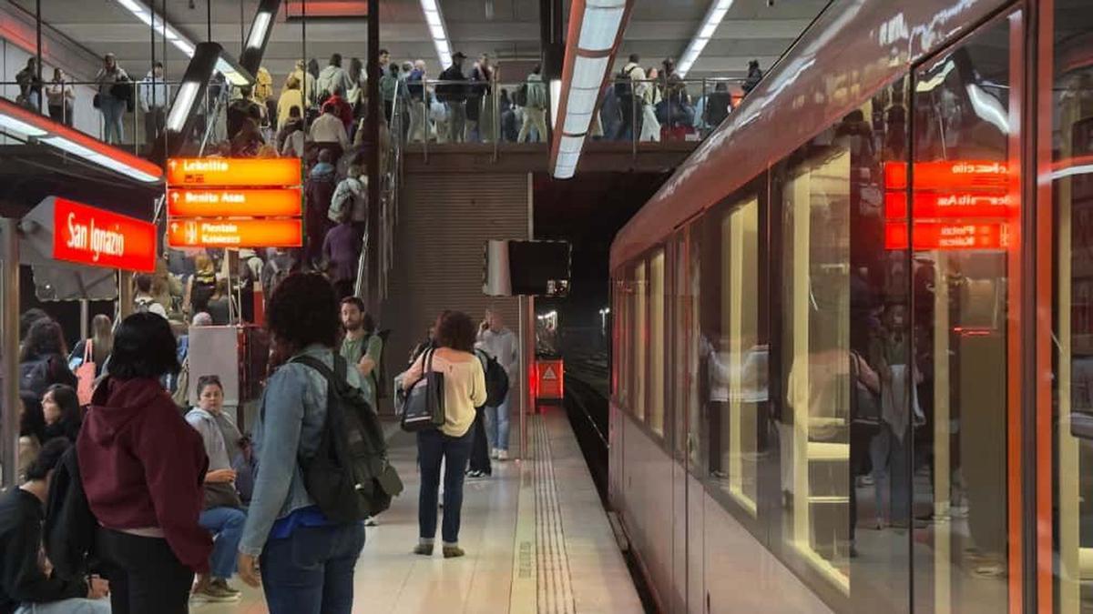 Imagen tomada el 6 de octubre en la estación de San Inazio.